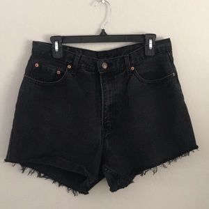Jordache Black High Rise Jean Shorts Size 17/18